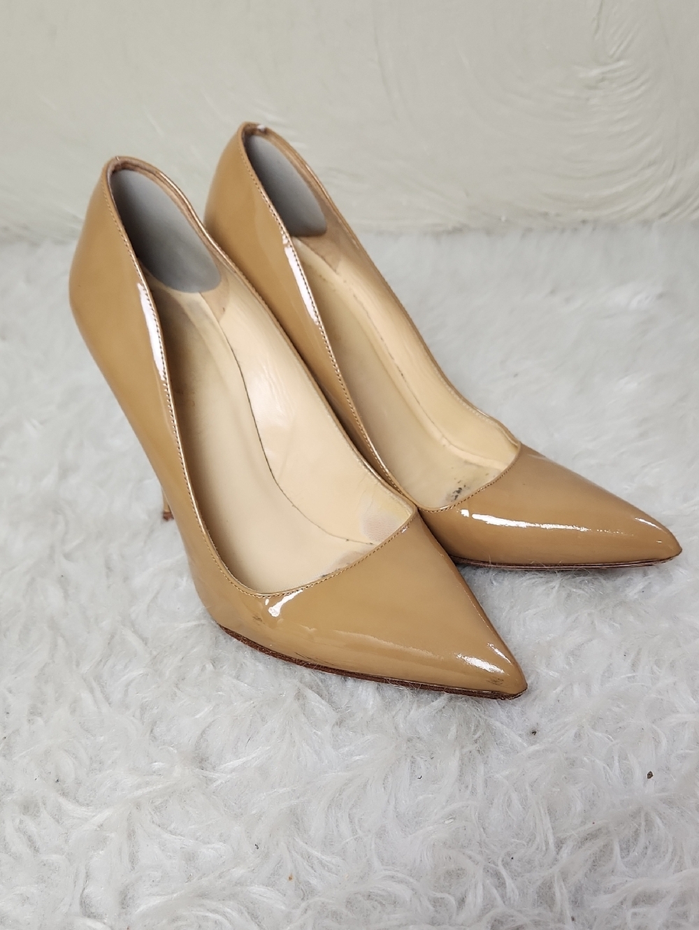 Kate Spade Camel Patent Leather Pumps Stilettos - 6 - Workwear Classic 4" Heels